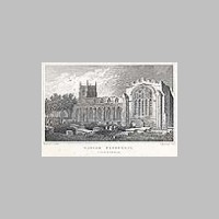 Bangor Cathedral, image  National Library of Wales,  on Wikipedia.jpg